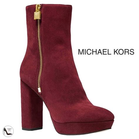 michael michael kors frenchie heeled suede booties|Michael Michael Kors Frenchie Platform Booties .